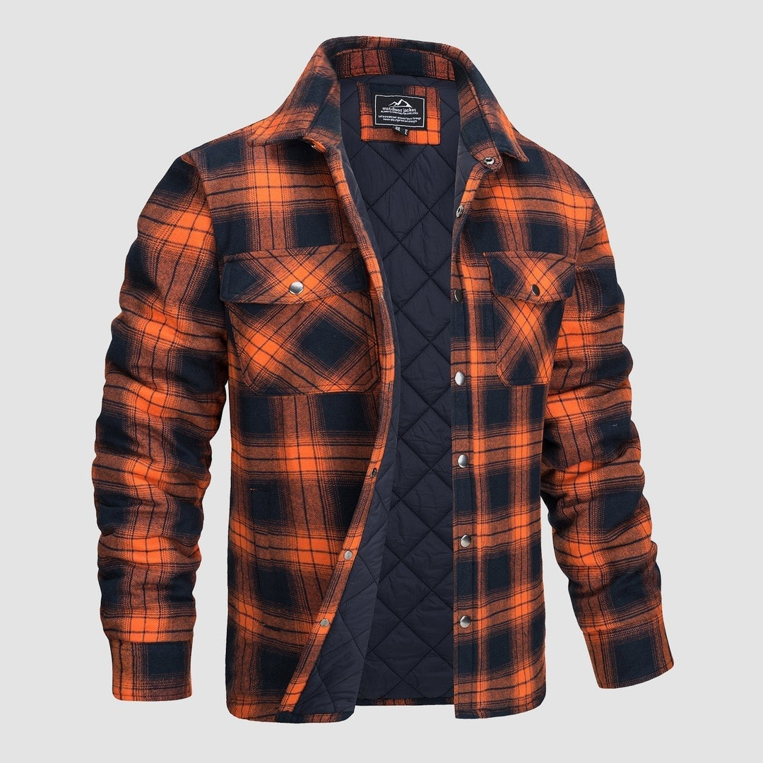 Herren Winter Langarm Hemd Jacke | Lässig