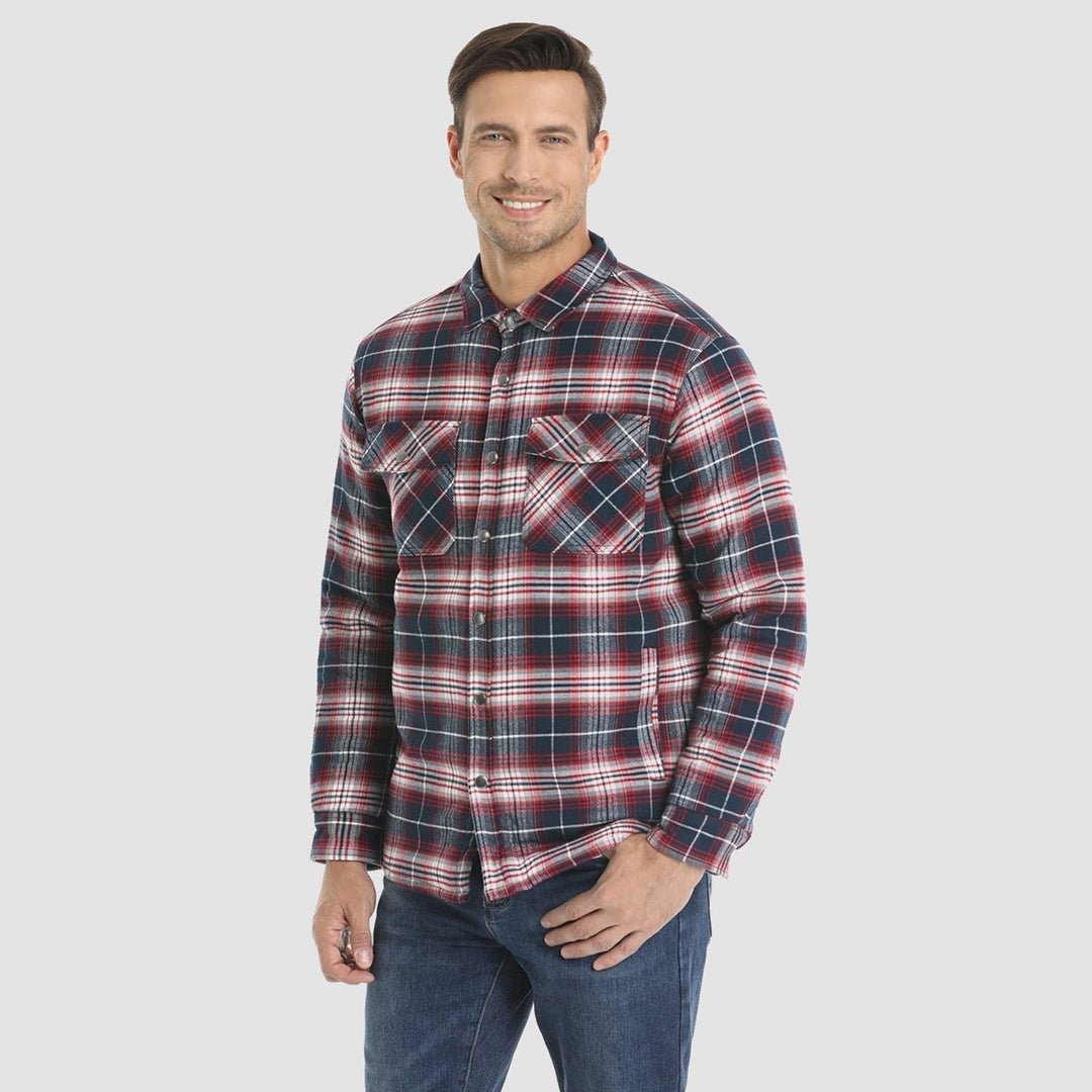 Herren Winter Langarm Hemd Jacke | Lässig