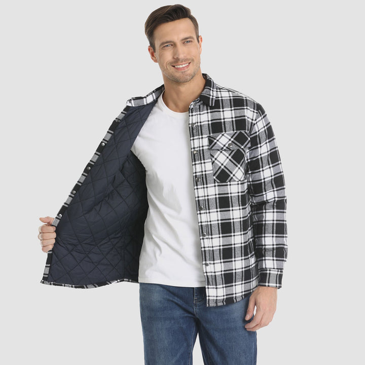 Herren Winter Langarm Hemd Jacke | Lässig