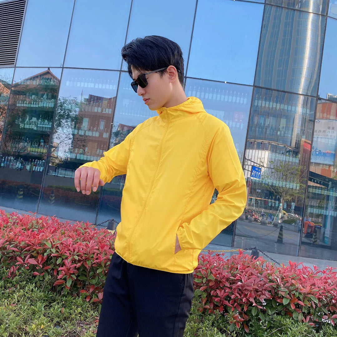 Herren Leichte Wasserdichte Jacke | Reißverschluss
