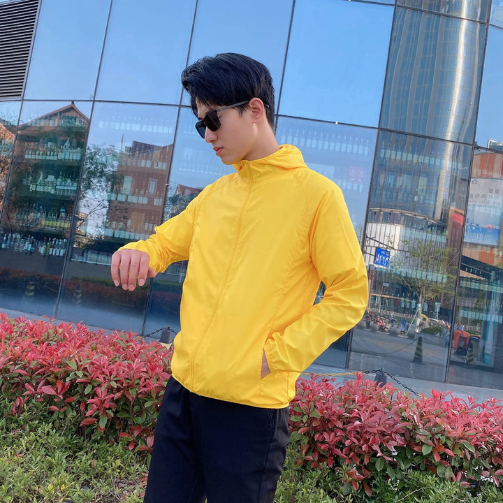 Herren Leichte Wasserdichte Jacke | Reißverschluss