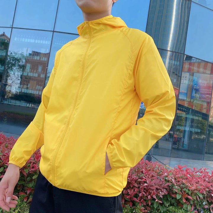 Herren Leichte Wasserdichte Jacke | Reißverschluss