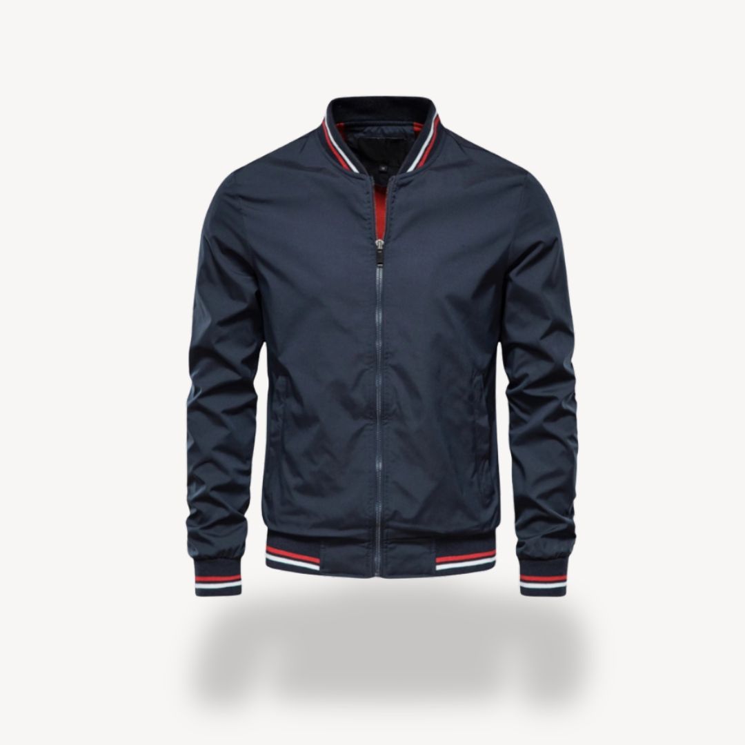 Herren Reißverschluss Leichte Bomber Jacke | Komfortabel