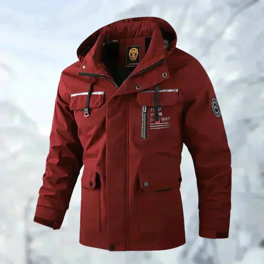 Herren-Winter-Im Freien-Windjacke | Mehrere Taschen