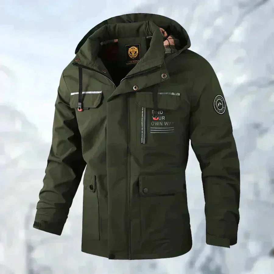 Herren-Winter-Im Freien-Windjacke | Mehrere Taschen