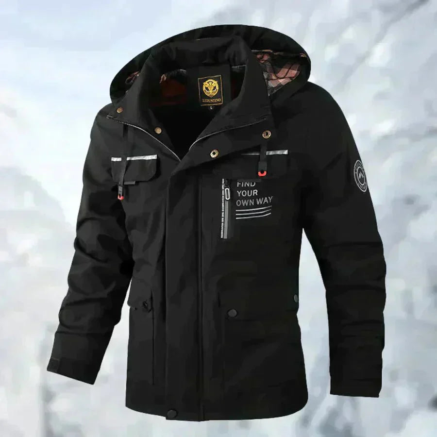 Herren-Winter-Im Freien-Windjacke | Mehrere Taschen