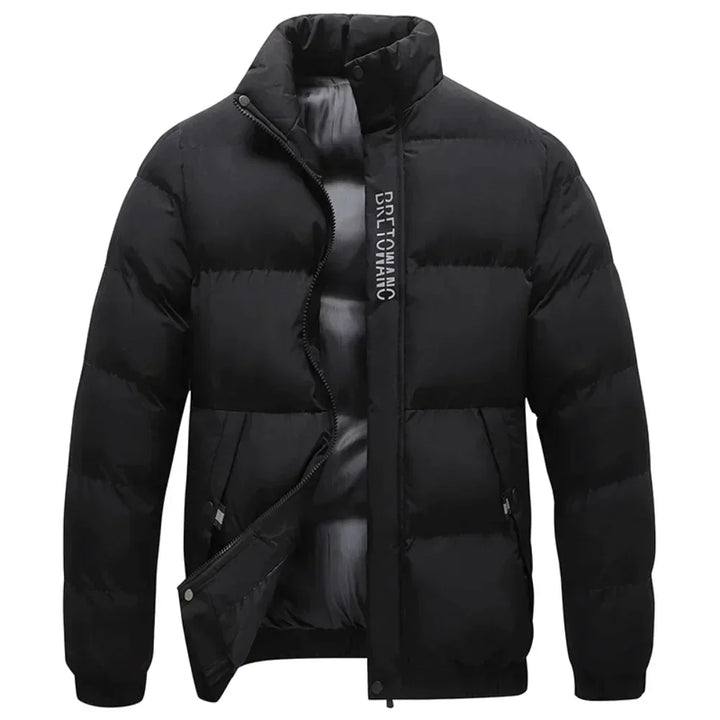 Herren Warme Winter Pufferjacke | Reißverschlusstaschen