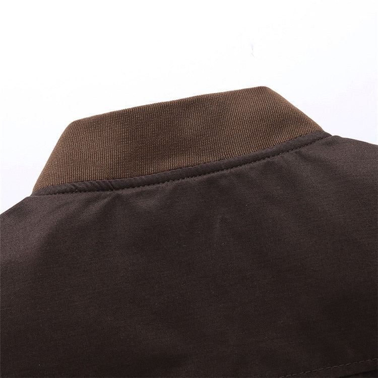 Herren Weinlese Knopf Daunen Jacke | Bomber