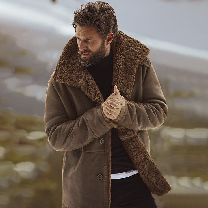 Herren Warme Dicke Winterparka Mantel | Langarm