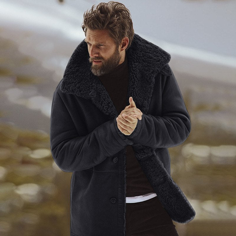 Herren Warme Dicke Winterparka Mantel | Langarm