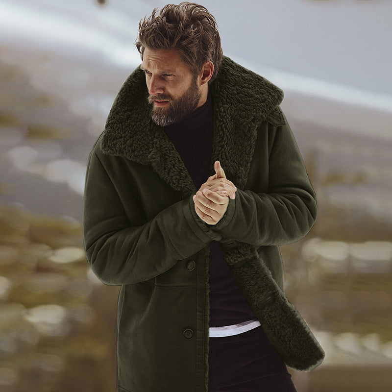 Herren Warme Dicke Winterparka Mantel | Langarm