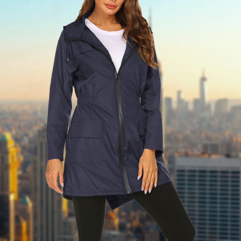 Praktisch Wasserdichte Regenjacke für Damen | Mit Kapuze