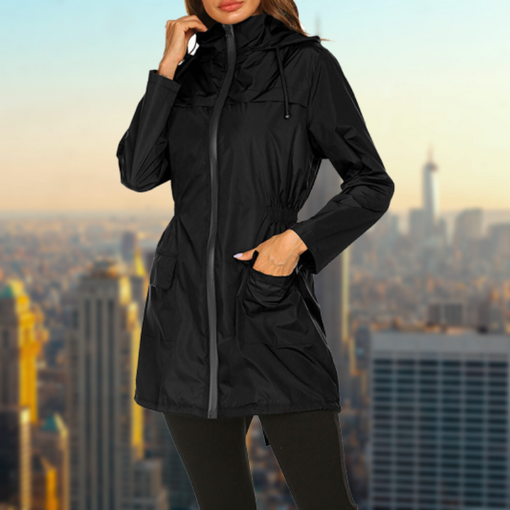Praktisch Wasserdichte Regenjacke für Damen | Mit Kapuze