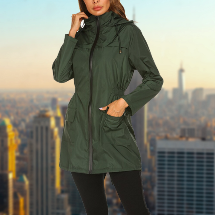 Praktisch Wasserdichte Regenjacke für Damen | Mit Kapuze