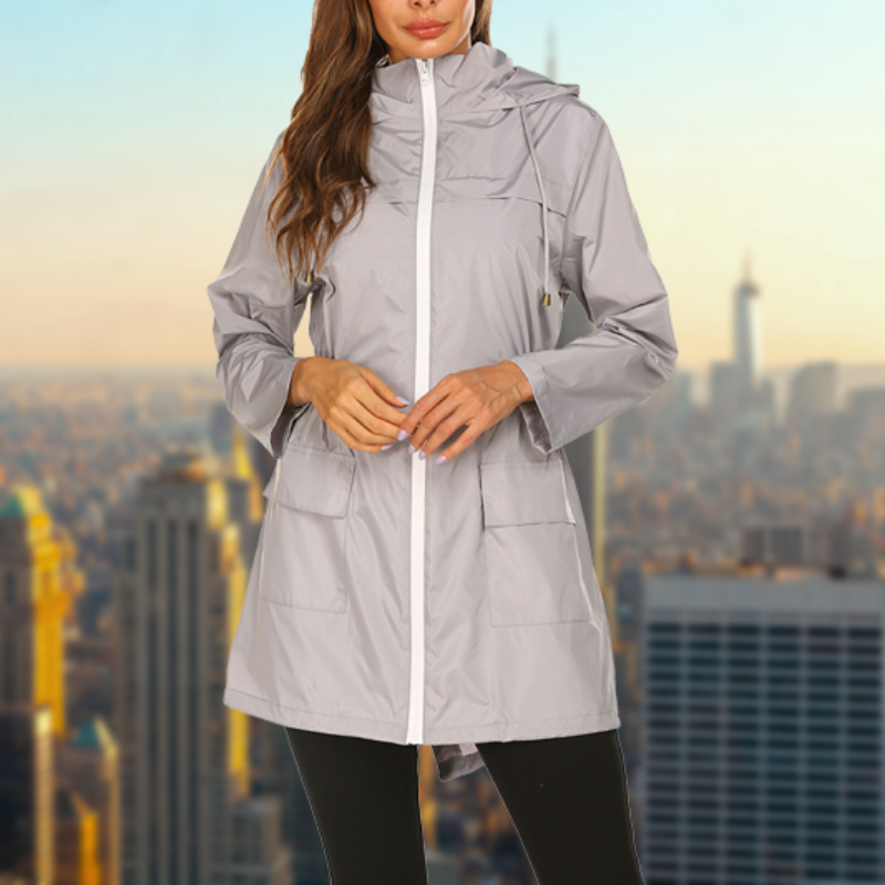 Praktisch Wasserdichte Regenjacke für Damen | Mit Kapuze