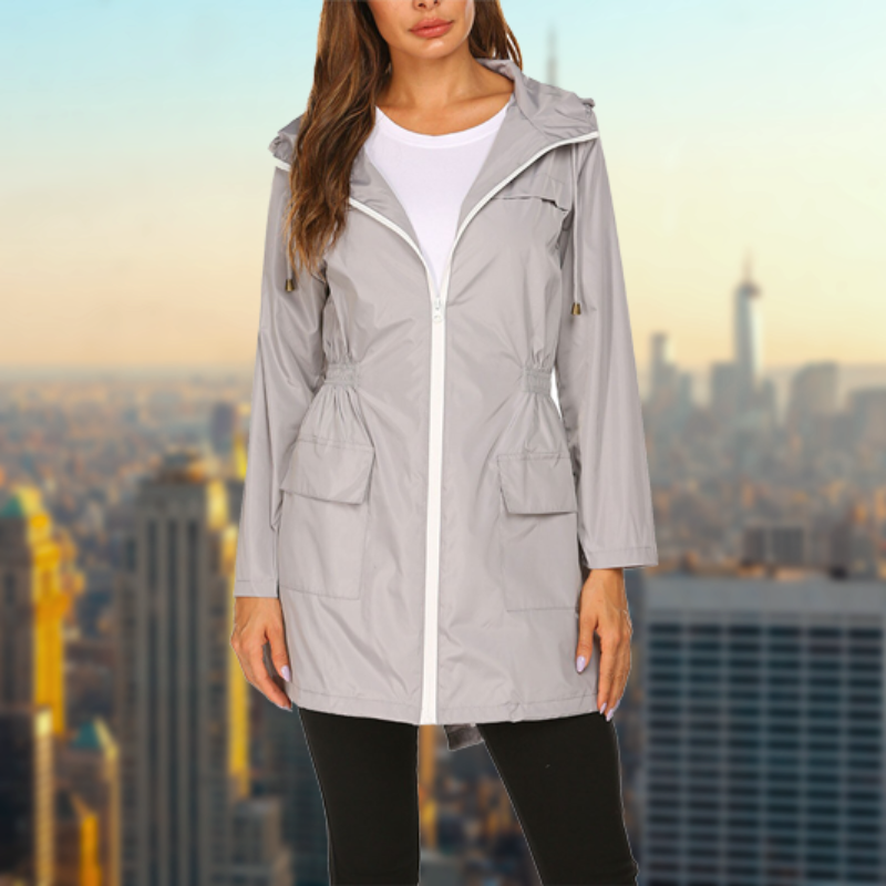 Praktisch Wasserdichte Regenjacke für Damen | Mit Kapuze