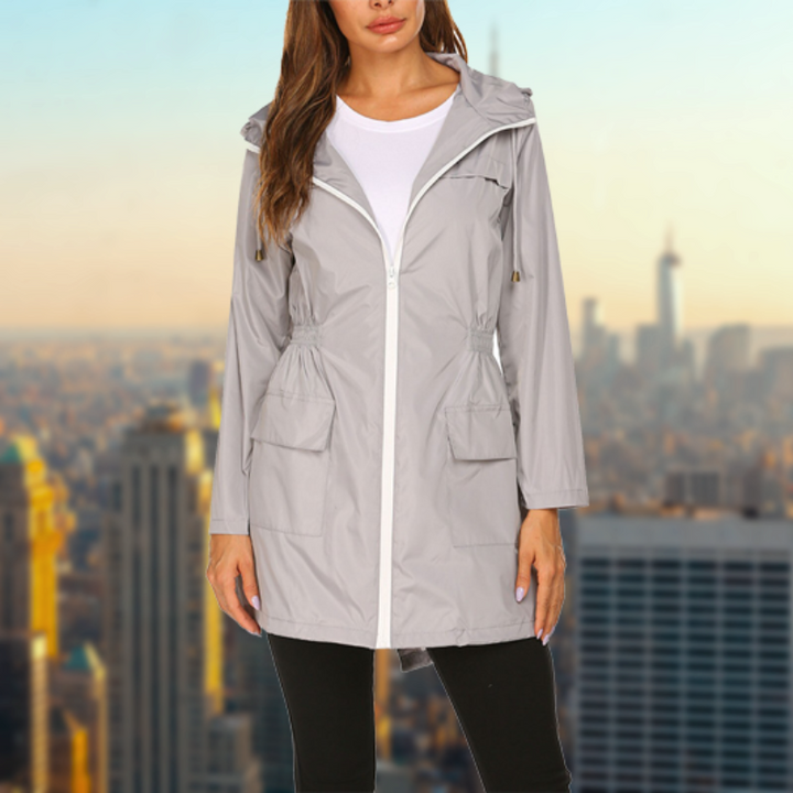 Praktisch Wasserdichte Regenjacke für Damen | Mit Kapuze