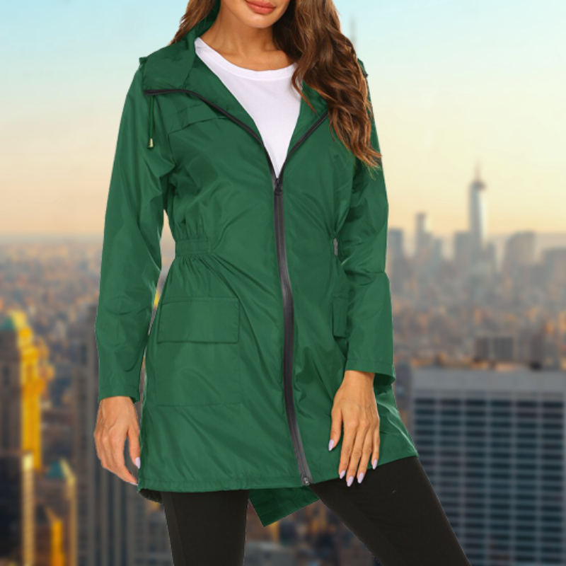 Praktisch Wasserdichte Regenjacke für Damen | Mit Kapuze