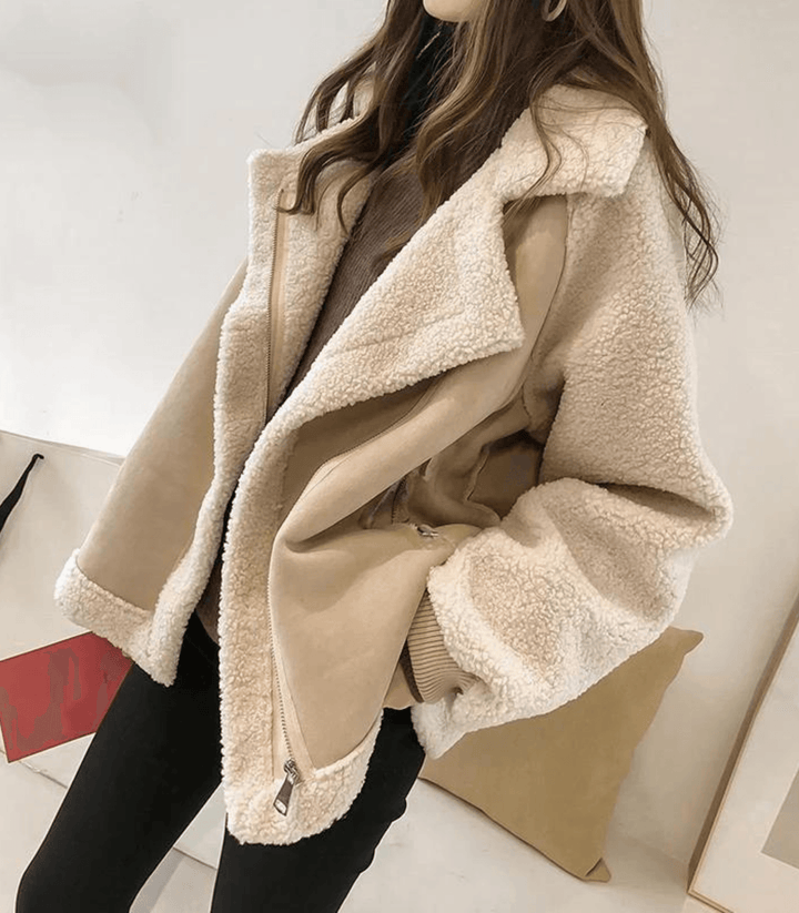 Damen Teddy Jacke in Übergröße | Vielseitig