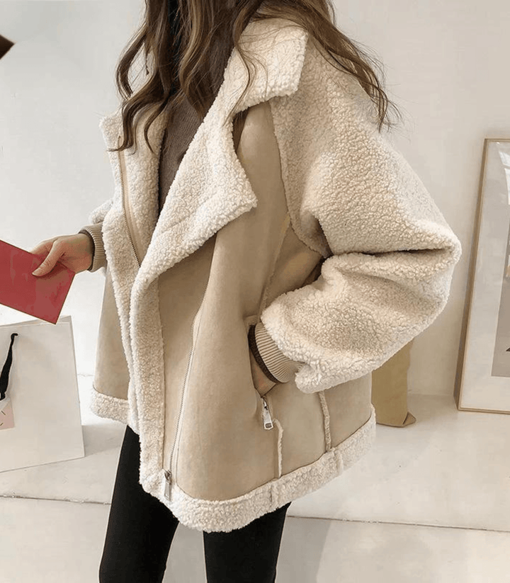 Damen Teddy Jacke in Übergröße | Vielseitig