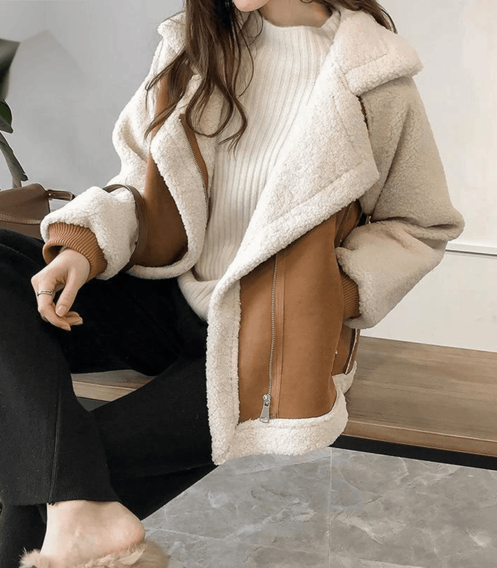 Damen Teddy Jacke in Übergröße | Vielseitig