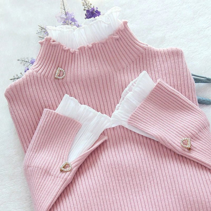 Luxuriöser damen-rollkragenpullover