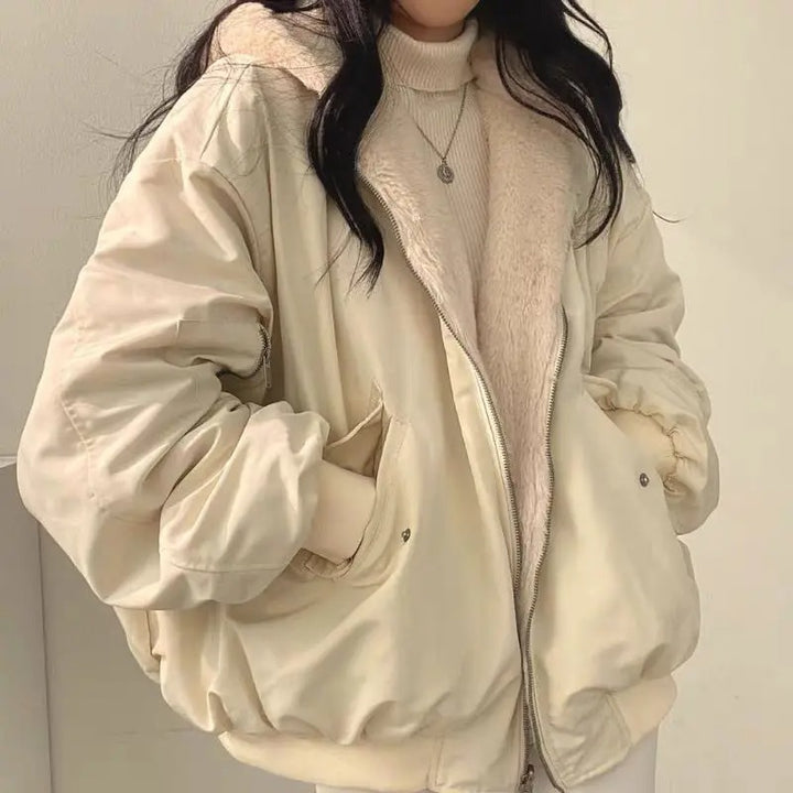 Damen Übergroße Jacke | Warme