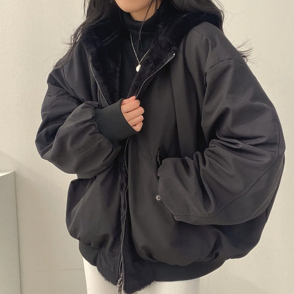 Damen Übergroße Jacke | Warme