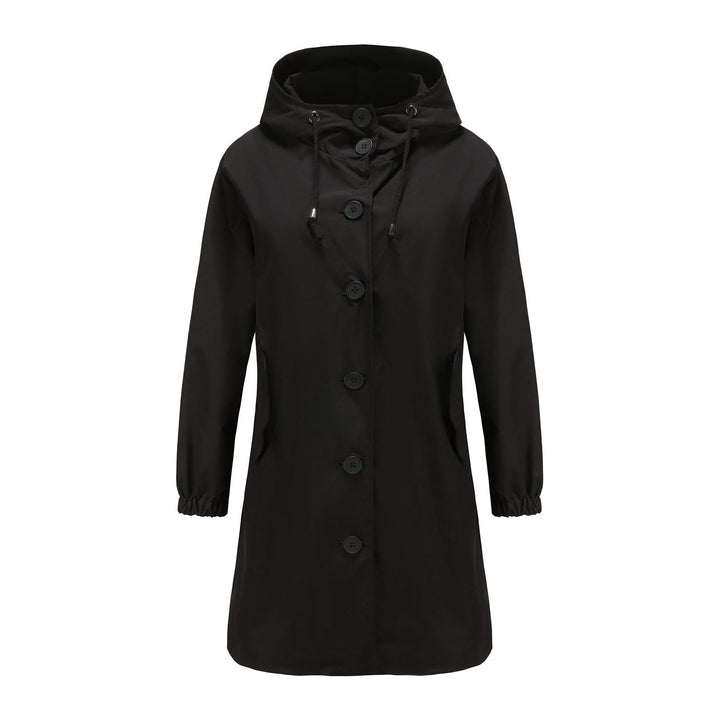Damen Wasserdichte Regenjacke mit Knopfleiste | Draußen