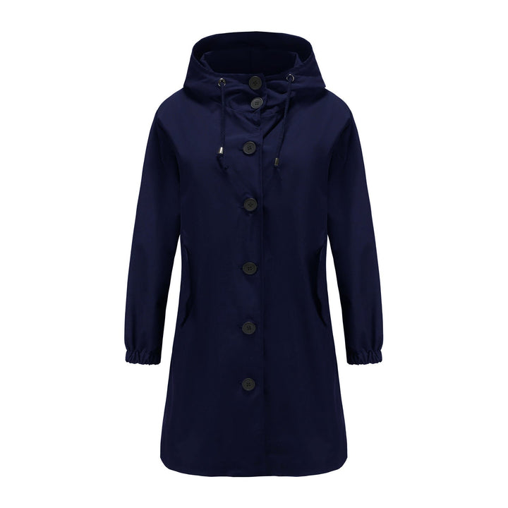 Damen Wasserdichte Regenjacke mit Knopfleiste | Draußen