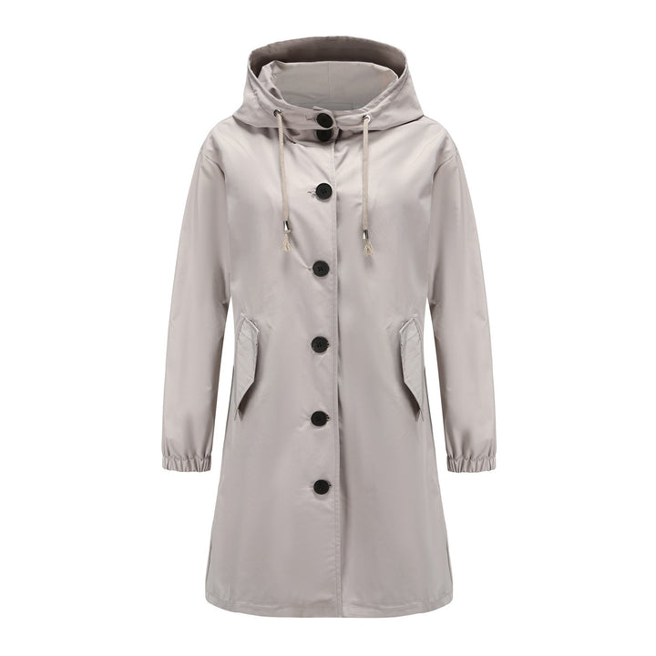 Damen Wasserdichte Regenjacke mit Knopfleiste | Draußen