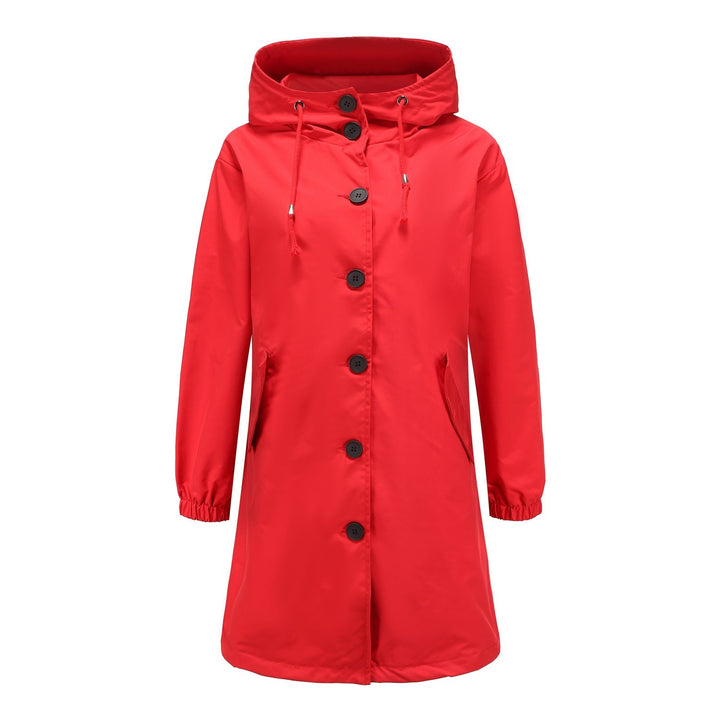 Damen Wasserdichte Regenjacke mit Knopfleiste | Draußen