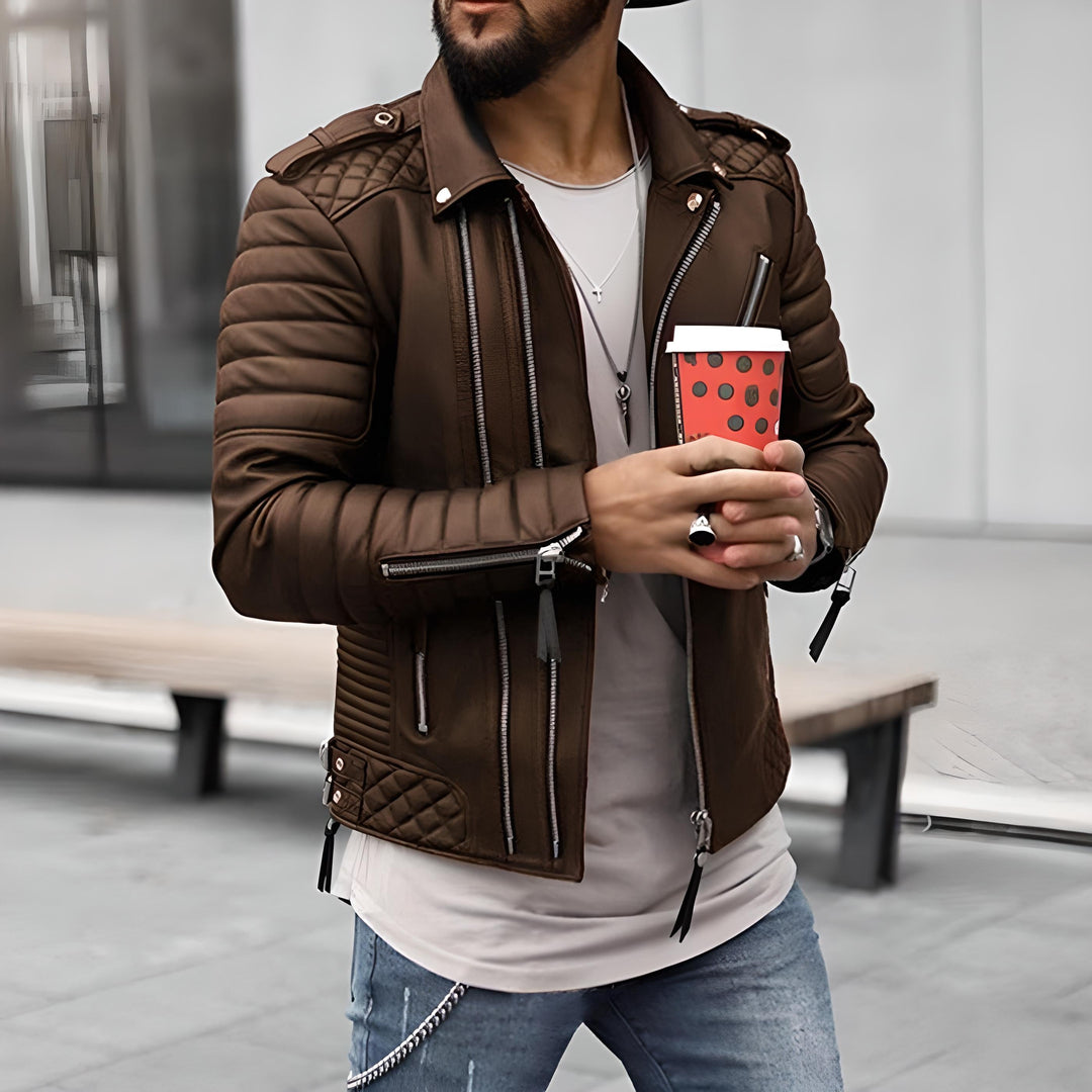 Herren Stylische Steppjacke | Lange Ärmel