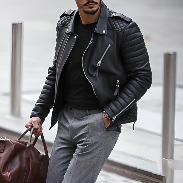 Herren Stylische Steppjacke | Lange Ärmel